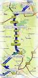 Route von Kerpen  nach Nideggen Embken!    -     (Kartenauschnitt mit freundlicher Genehmigung der MAP&GUIDE GmbH aus dem "Motorrad Tourenplaner 2002/2003" entnommen!)