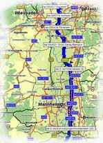 Kartenauschnitt mit freundlicher Genehmigung der MAP&GUIDE GmbH aus dem "Motorrad Tourenplaner 2002/2003" entnommen!