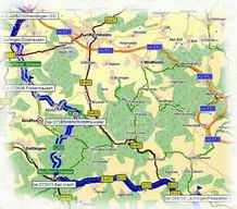 Kartenauschnitt mit freundlicher Genehmigung der MAP&GUIDE GmbH aus dem "Motorrad Tourenplaner 2002/2003" entnommen!