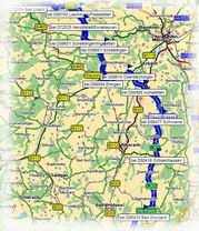 Kartenauschnitt mit freundlicher Genehmigung der MAP&GUIDE GmbH aus dem "Motorrad Tourenplaner 2002/2003" entnommen!