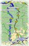 Kartenauschnitt mit freundlicher Genehmigung der MAP&GUIDE GmbH aus dem "Motorrad Tourenplaner 2002/2003" entnommen!