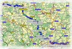 Kartenauschnitt mit freundlicher Genehmigung der MAP&GUIDE GmbH aus dem "Motorrad Tourenplaner 2002/2003" entnommen!